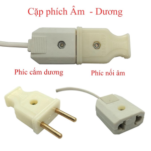 Phích cái, phích đực_ Phich cắm dương 250v 10a hàng đẹp